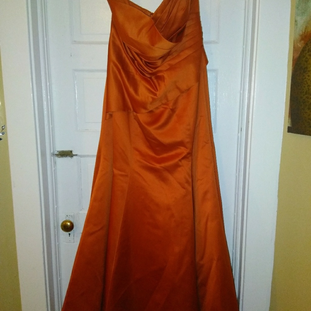 Orange Bridesmaid dress